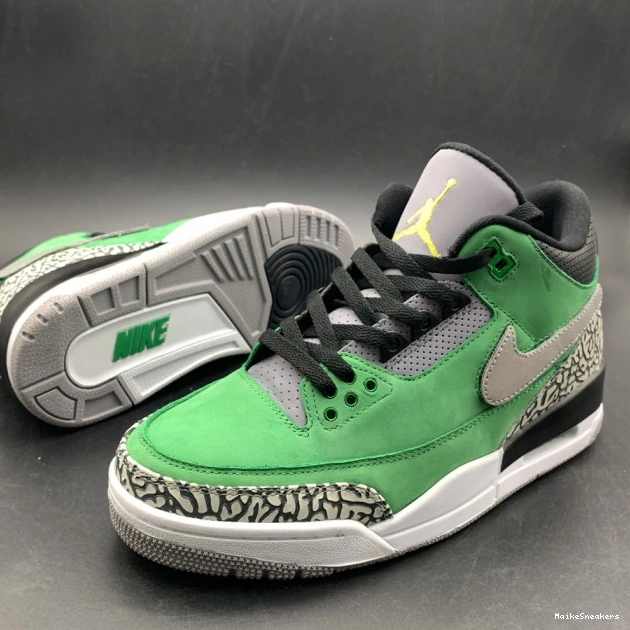 MaikeSneakers Jordan 3 PE Retro shoes Air 867493 AJ3 Ducks Tinker Oregon 0814